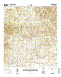 Dryden NW Texas Current topographic map, 1:24000 scale, 7.5 X 7.5 Minute, Year 2016