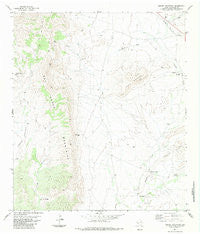 Dugout Mountain Texas Historical topographic map, 1:24000 scale, 7.5 X 7.5 Minute, Year 1983