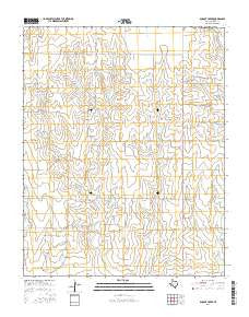 Dugout Creek Texas Current topographic map, 1:24000 scale, 7.5 X 7.5 Minute, Year 2016
