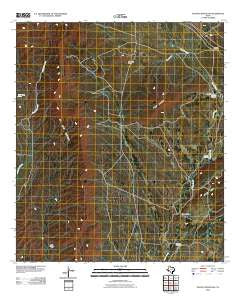 Dugout Mountain Texas Historical topographic map, 1:24000 scale, 7.5 X 7.5 Minute, Year 2010