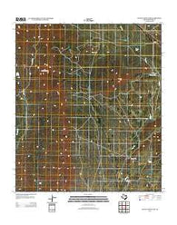 Dugout Mountain Texas Historical topographic map, 1:24000 scale, 7.5 X 7.5 Minute, Year 2012