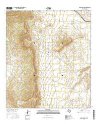 Dugout Mountain Texas Current topographic map, 1:24000 scale, 7.5 X 7.5 Minute, Year 2016