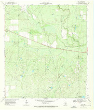 Dull Texas Historical topographic map, 1:24000 scale, 7.5 X 7.5 Minute, Year 1969