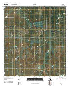 Dull Texas Historical topographic map, 1:24000 scale, 7.5 X 7.5 Minute, Year 2010