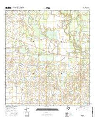 Dull Texas Current topographic map, 1:24000 scale, 7.5 X 7.5 Minute, Year 2016