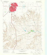 Dumas South Texas Historical topographic map, 1:24000 scale, 7.5 X 7.5 Minute, Year 1965