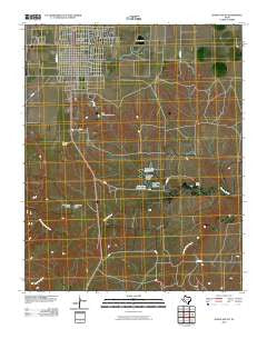 Dumas South Texas Historical topographic map, 1:24000 scale, 7.5 X 7.5 Minute, Year 2010