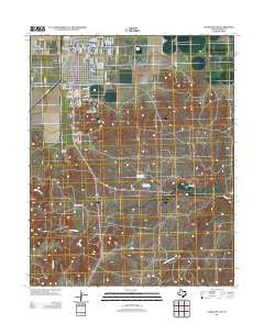 Dumas South Texas Historical topographic map, 1:24000 scale, 7.5 X 7.5 Minute, Year 2013