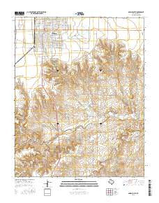 Dumas South Texas Current topographic map, 1:24000 scale, 7.5 X 7.5 Minute, Year 2016