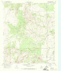 Dumont Texas Historical topographic map, 1:24000 scale, 7.5 X 7.5 Minute, Year 1968