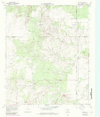 Dumont Texas Historical topographic map, 1:24000 scale, 7.5 X 7.5 Minute, Year 1968