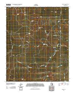 Dumont Texas Historical topographic map, 1:24000 scale, 7.5 X 7.5 Minute, Year 2010
