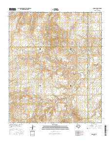 Dumont Texas Current topographic map, 1:24000 scale, 7.5 X 7.5 Minute, Year 2016