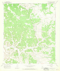 Dunbar Draw NE Texas Historical topographic map, 1:24000 scale, 7.5 X 7.5 Minute, Year 1967