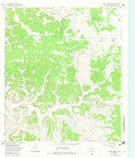 Dunbar Draw NE Texas Historical topographic map, 1:24000 scale, 7.5 X 7.5 Minute, Year 1967