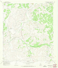 Dunbar Draw NW Texas Historical topographic map, 1:24000 scale, 7.5 X 7.5 Minute, Year 1967