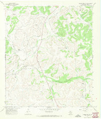 Dunbar Draw NW Texas Historical topographic map, 1:24000 scale, 7.5 X 7.5 Minute, Year 1967