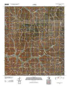 Dunbar Draw NE Texas Historical topographic map, 1:24000 scale, 7.5 X 7.5 Minute, Year 2010