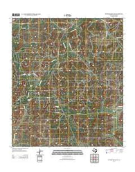 Dunbar Draw NW Texas Historical topographic map, 1:24000 scale, 7.5 X 7.5 Minute, Year 2012