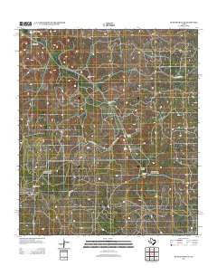 Dunbar Draw SE Texas Historical topographic map, 1:24000 scale, 7.5 X 7.5 Minute, Year 2012