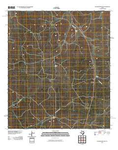 Dunbar Draw SW Texas Historical topographic map, 1:24000 scale, 7.5 X 7.5 Minute, Year 2010