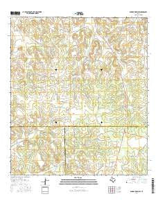 Dunbar Draw SW Texas Current topographic map, 1:24000 scale, 7.5 X 7.5 Minute, Year 2016