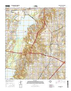 Duncanville Texas Current topographic map, 1:24000 scale, 7.5 X 7.5 Minute, Year 2016