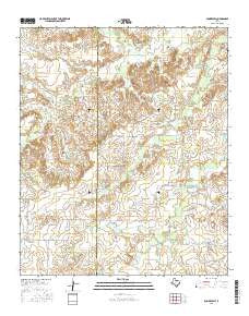 Dundee SW Texas Current topographic map, 1:24000 scale, 7.5 X 7.5 Minute, Year 2016