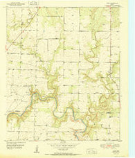 Dunn Texas Historical topographic map, 1:24000 scale, 7.5 X 7.5 Minute, Year 1951