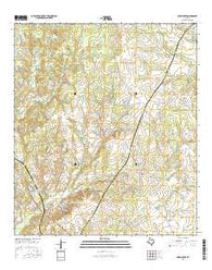 Dunn Creek Texas Current topographic map, 1:24000 scale, 7.5 X 7.5 Minute, Year 2016