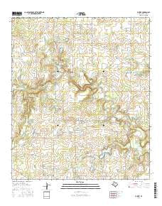 Duster Texas Current topographic map, 1:24000 scale, 7.5 X 7.5 Minute, Year 2016