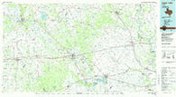 Eagle Lake Texas Historical topographic map, 1:100000 scale, 30 X 60 Minute, Year 1985