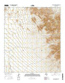 Eagle Mountains NW Texas Current topographic map, 1:24000 scale, 7.5 X 7.5 Minute, Year 2016