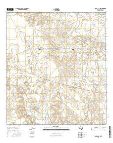 Eagle Pass NE Texas Current topographic map, 1:24000 scale, 7.5 X 7.5 Minute, Year 2016