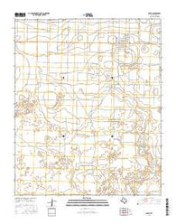 Earth Texas Current topographic map, 1:24000 scale, 7.5 X 7.5 Minute, Year 2016