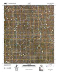 Earwood Creek Texas Historical topographic map, 1:24000 scale, 7.5 X 7.5 Minute, Year 2010