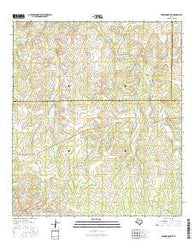 Earwood Creek Texas Current topographic map, 1:24000 scale, 7.5 X 7.5 Minute, Year 2016