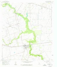 East Bernard Texas Historical topographic map, 1:24000 scale, 7.5 X 7.5 Minute, Year 1960
