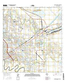 East Brownsville Texas Current topographic map, 1:24000 scale, 7.5 X 7.5 Minute, Year 2016