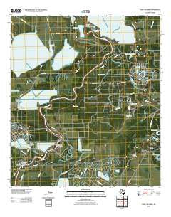 East Columbia Texas Historical topographic map, 1:24000 scale, 7.5 X 7.5 Minute, Year 2010