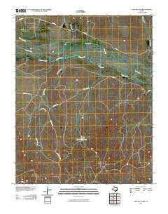 East Dry Creek Texas Historical topographic map, 1:24000 scale, 7.5 X 7.5 Minute, Year 2010