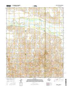 East Dry Creek Texas Current topographic map, 1:24000 scale, 7.5 X 7.5 Minute, Year 2016