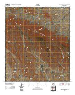 East Hunter Canyon Texas Historical topographic map, 1:24000 scale, 7.5 X 7.5 Minute, Year 2010