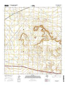 East Mesa Texas Current topographic map, 1:24000 scale, 7.5 X 7.5 Minute, Year 2016