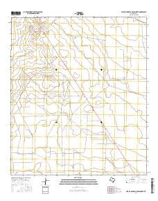 East of Barrilla Draw North Texas Current topographic map, 1:24000 scale, 7.5 X 7.5 Minute, Year 2016