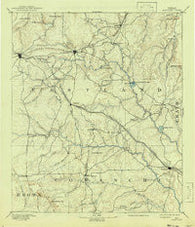 Eastland Texas Historical topographic map, 1:125000 scale, 30 X 30 Minute, Year 1894