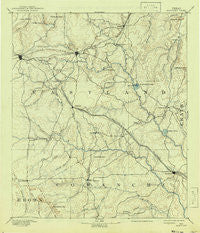 Eastland Texas Historical topographic map, 1:125000 scale, 30 X 30 Minute, Year 1894