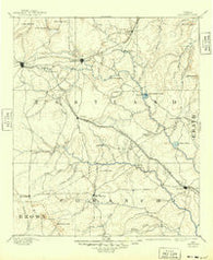 Eastland Texas Historical topographic map, 1:125000 scale, 30 X 30 Minute, Year 1894