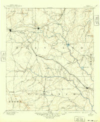 Eastland Texas Historical topographic map, 1:125000 scale, 30 X 30 Minute, Year 1894