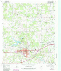 Eastland Texas Historical topographic map, 1:24000 scale, 7.5 X 7.5 Minute, Year 1966